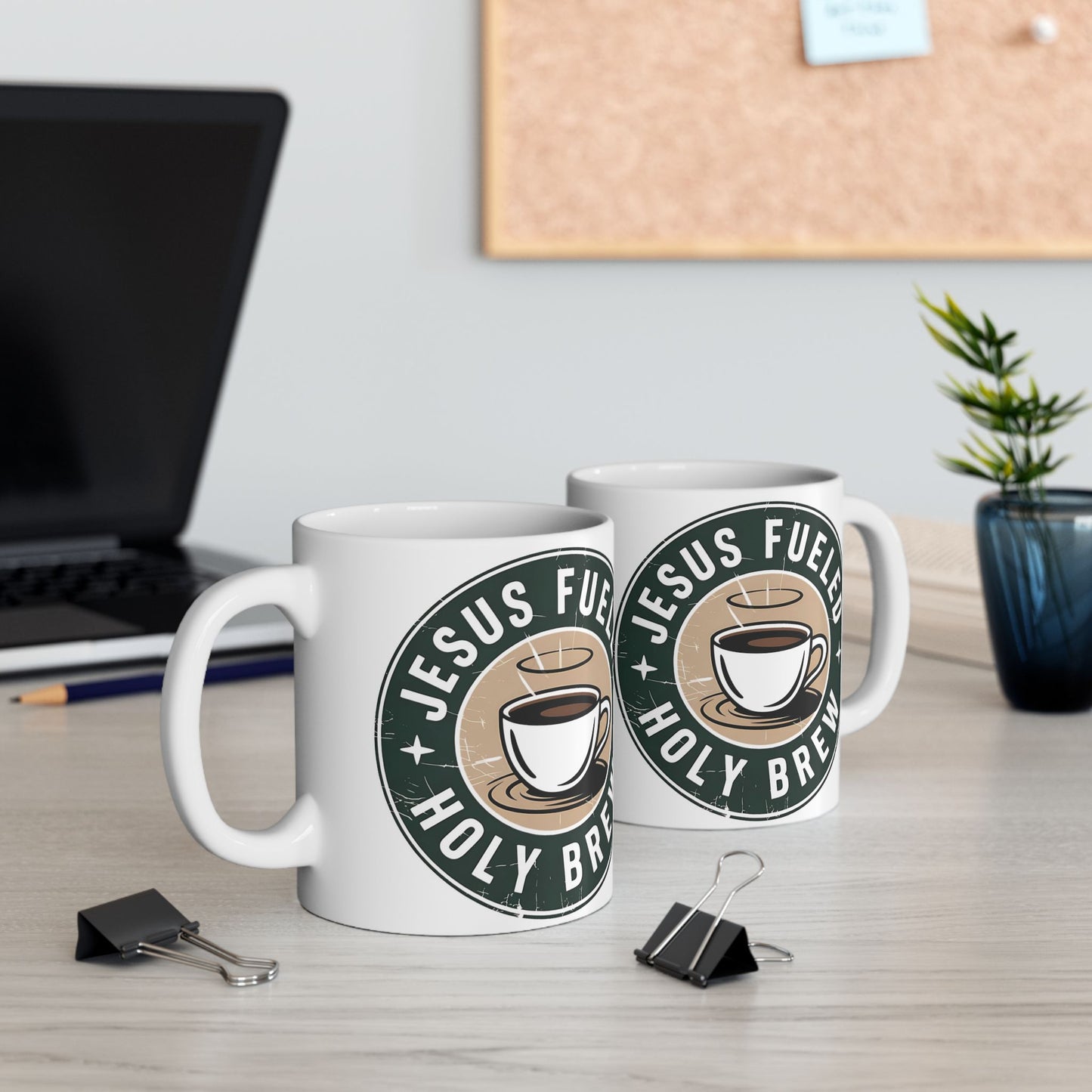 Jesus Fueled Holy Brew Mug