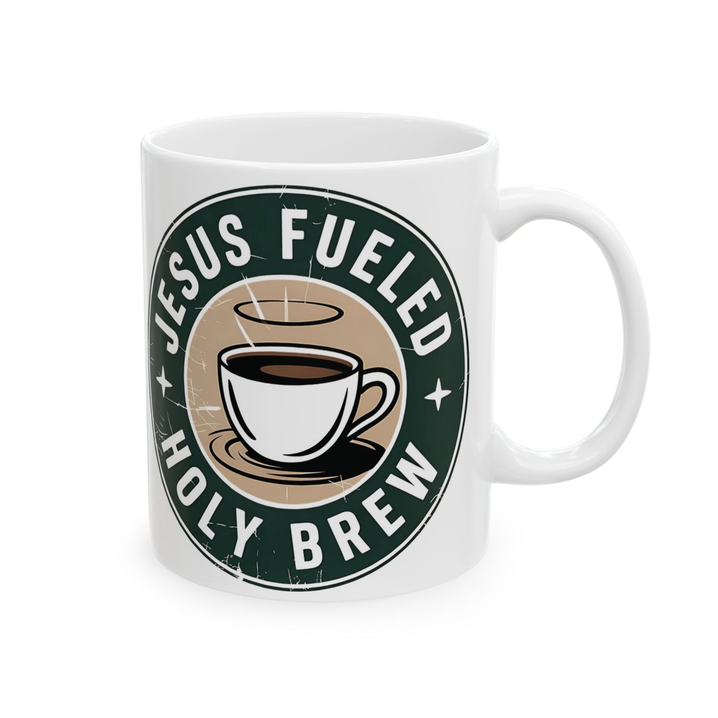 Jesus Fueled Holy Brew Mug