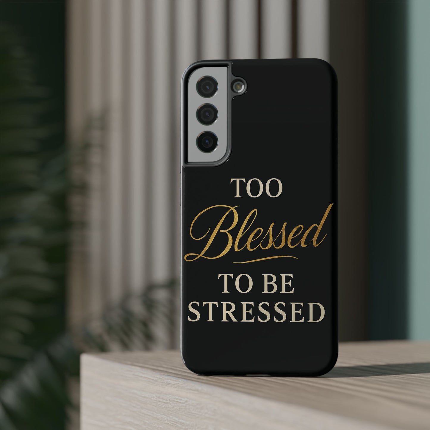 Too Blessed To Be Stressed Phone Case