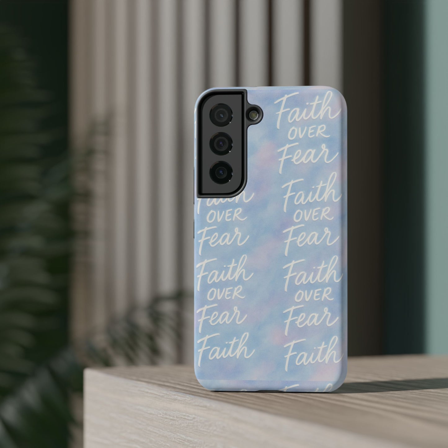 Faith Over Fear Aurora Phone Case