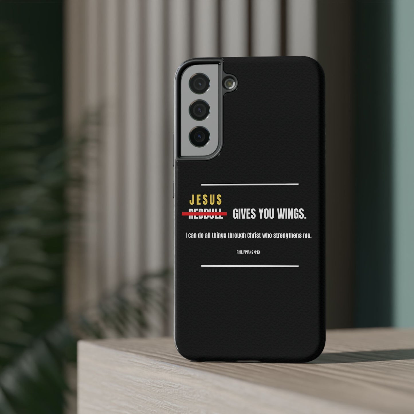 Jesus Gives You Wings Phone Case – Philippians 4:13
