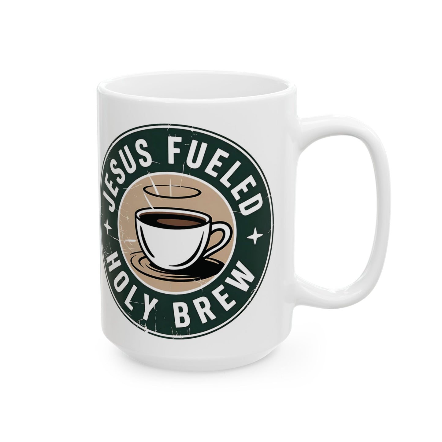 Jesus Fueled Holy Brew Mug