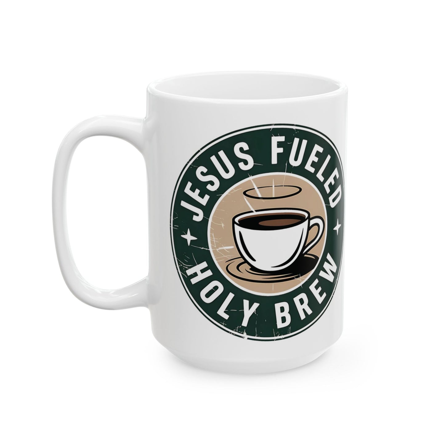 Jesus Fueled Holy Brew Mug