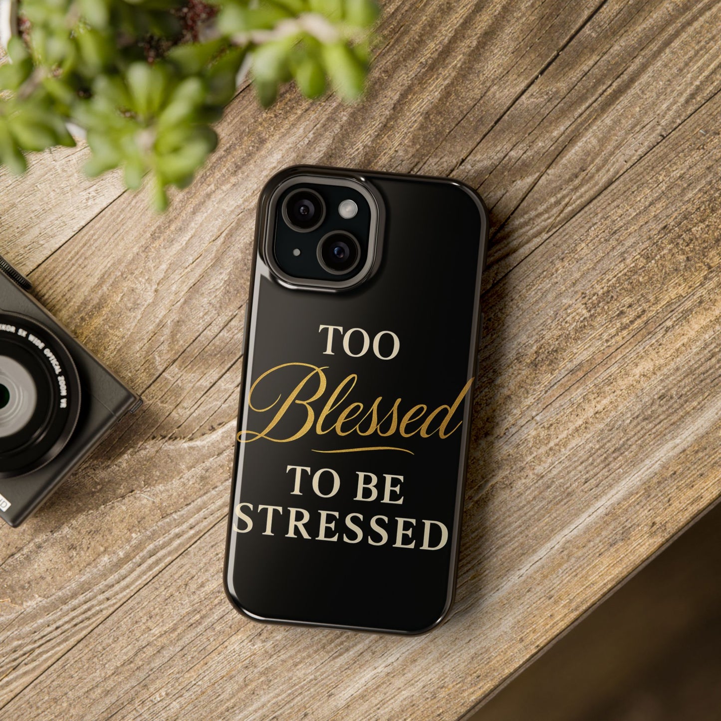 Too Blessed To Be Stressed Phone Case