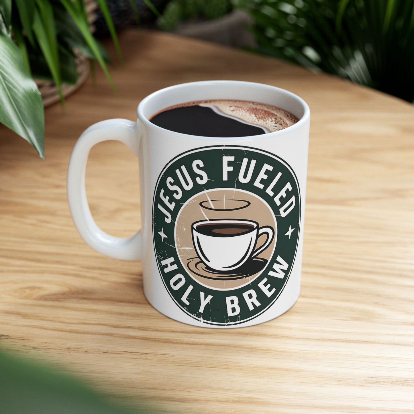 Jesus Fueled Holy Brew Mug