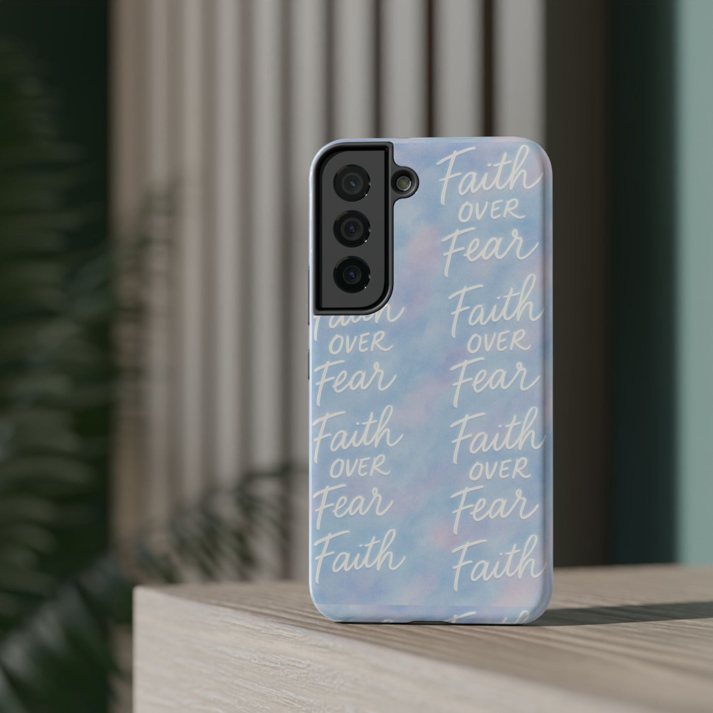 Faith Over Fear Aurora Phone Case