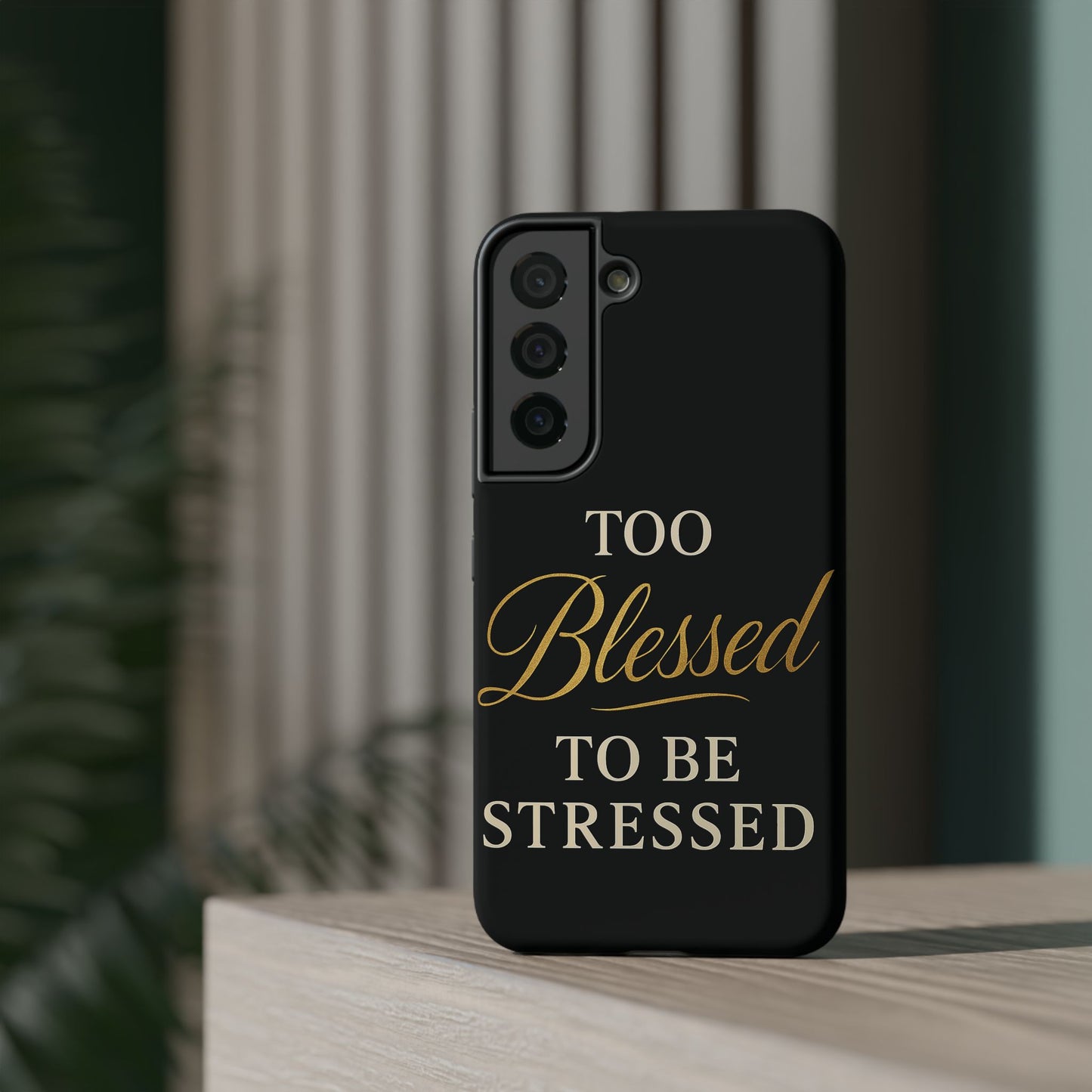 Too Blessed To Be Stressed Phone Case