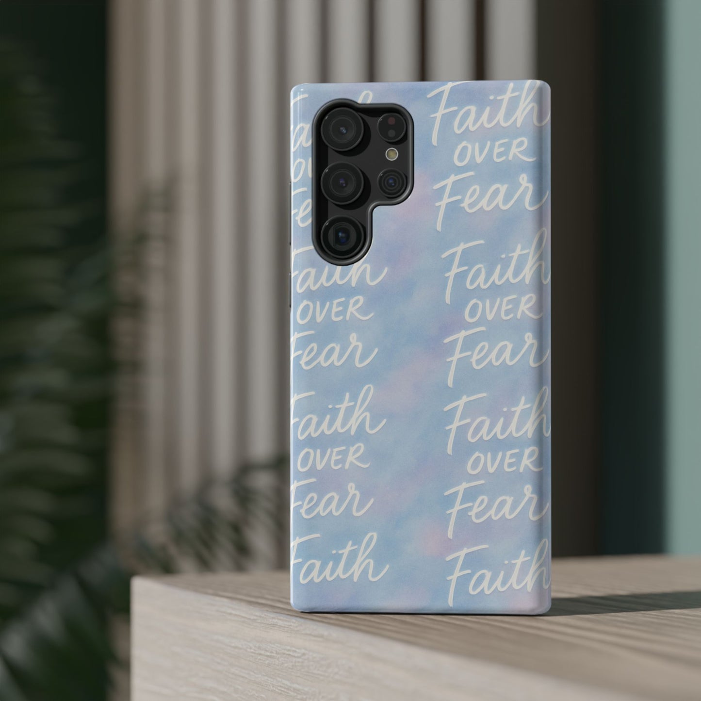 Faith Over Fear Aurora Phone Case