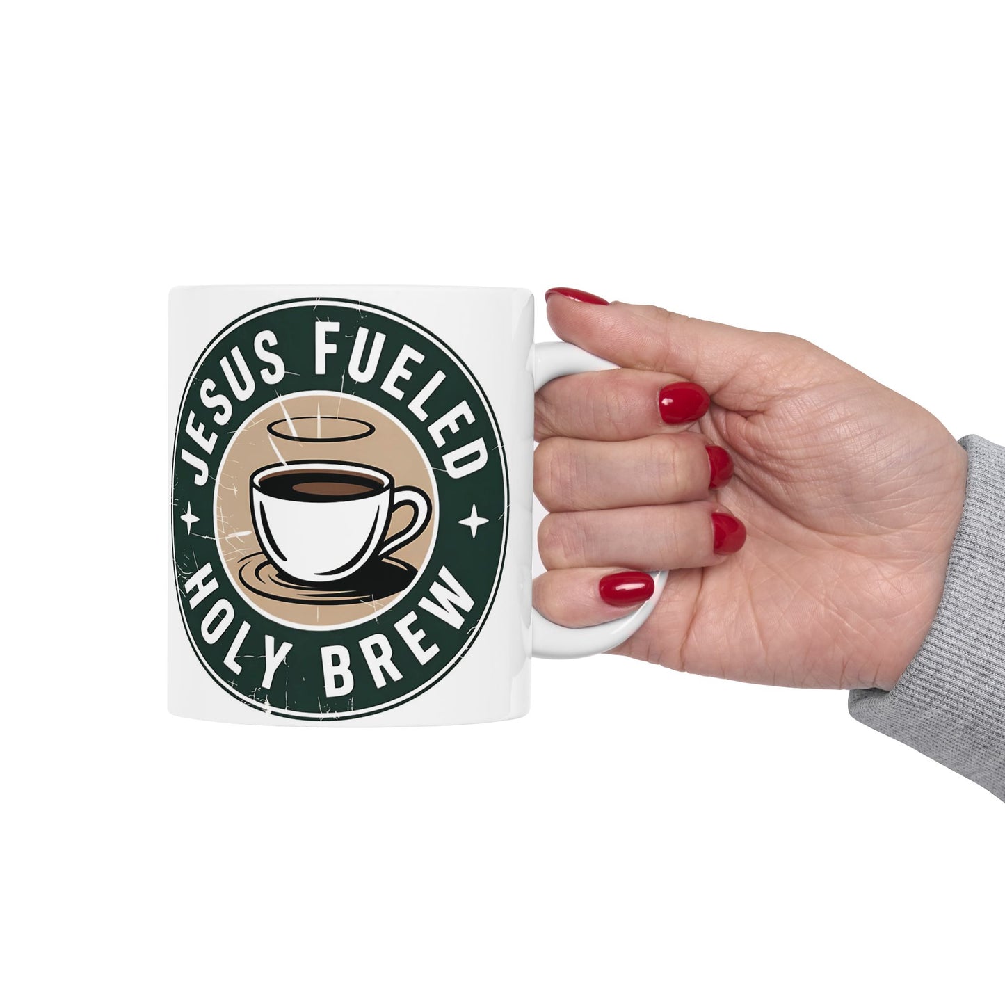 Jesus Fueled Holy Brew Mug