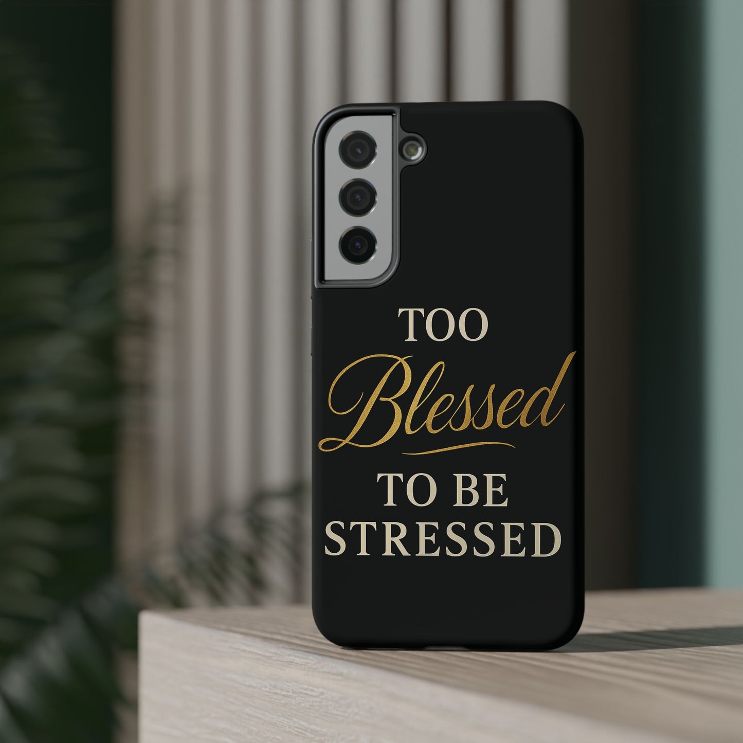 Too Blessed To Be Stressed Phone Case