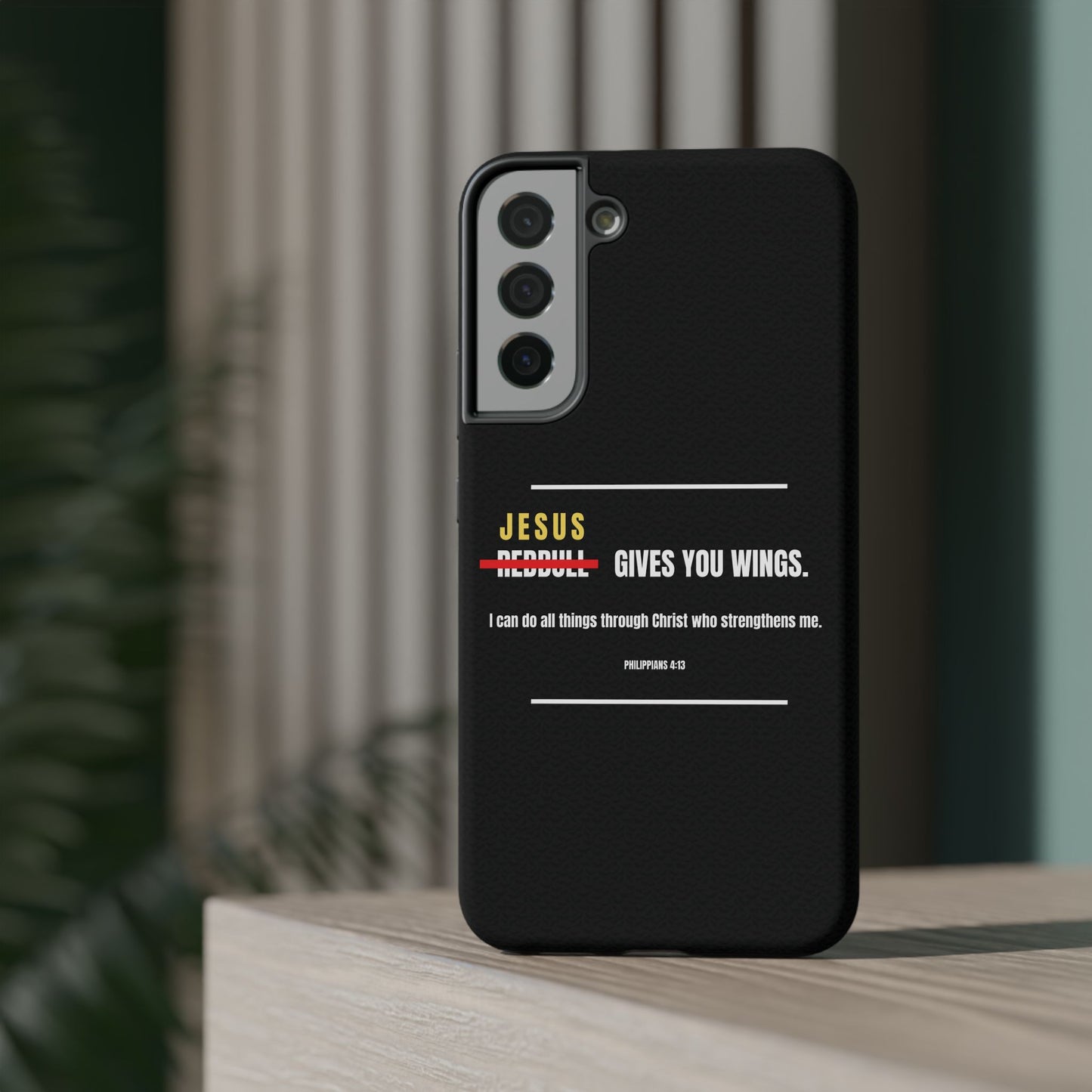 Jesus Gives You Wings Phone Case – Philippians 4:13