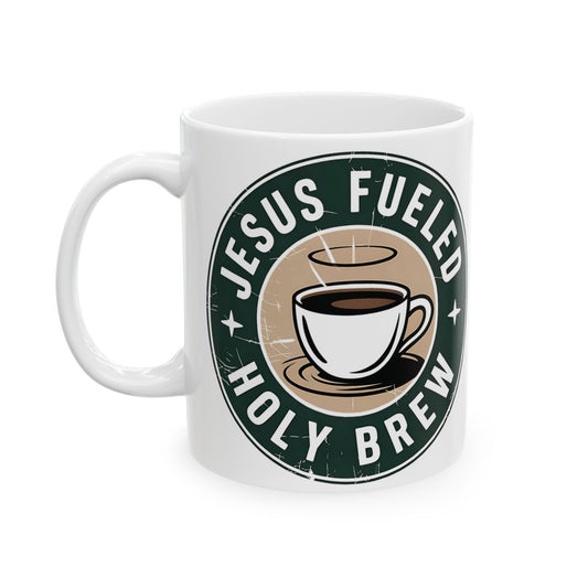 Jesus Fueled Holy Brew Mug