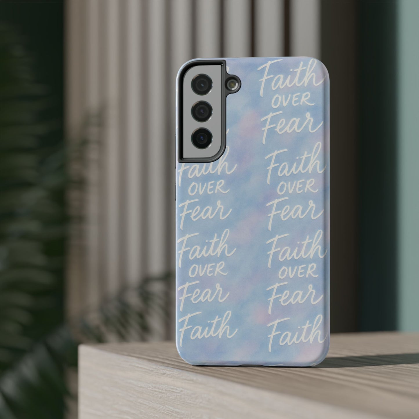 Faith Over Fear Aurora Phone Case