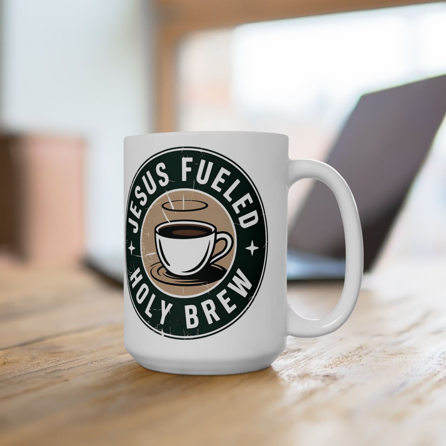 Jesus Fueled Holy Brew Mug