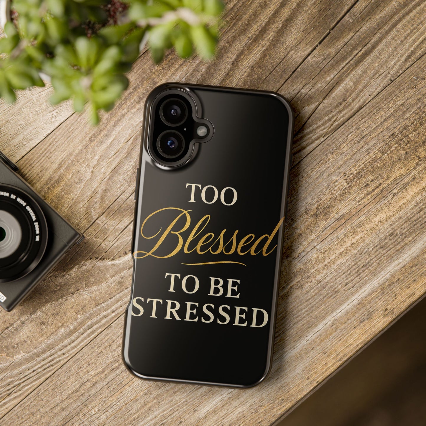 Too Blessed To Be Stressed Phone Case
