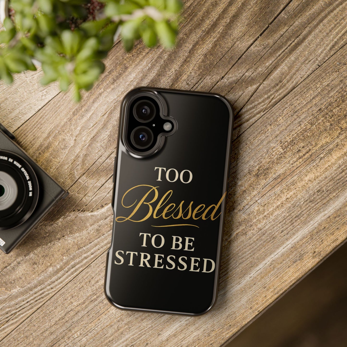 Too Blessed To Be Stressed Phone Case