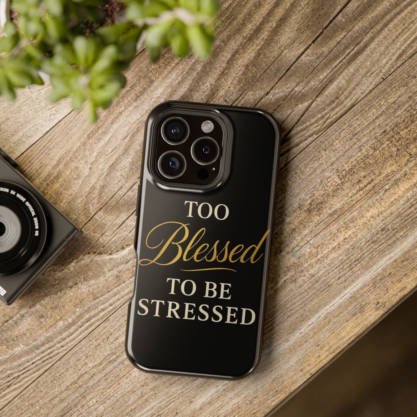 Too Blessed To Be Stressed Phone Case