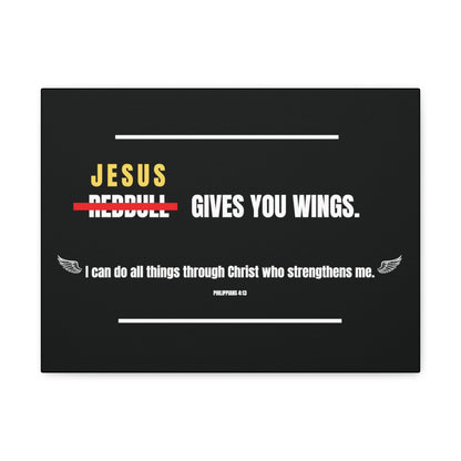 Jesus Gives You Wings Canvas