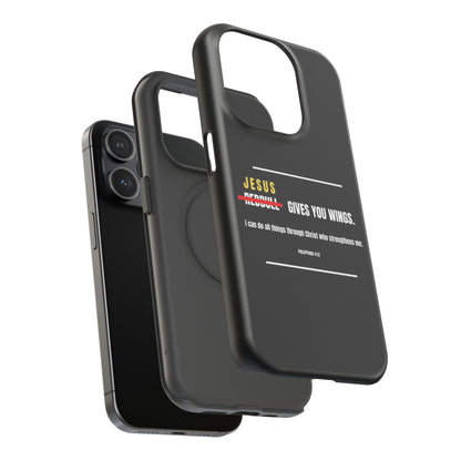 Jesus Gives You Wings Phone Case – Philippians 4:13