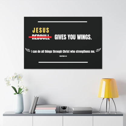 Jesus Gives You Wings Canvas