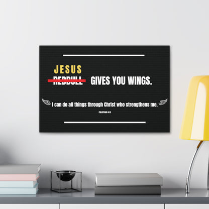 Jesus Gives You Wings Canvas