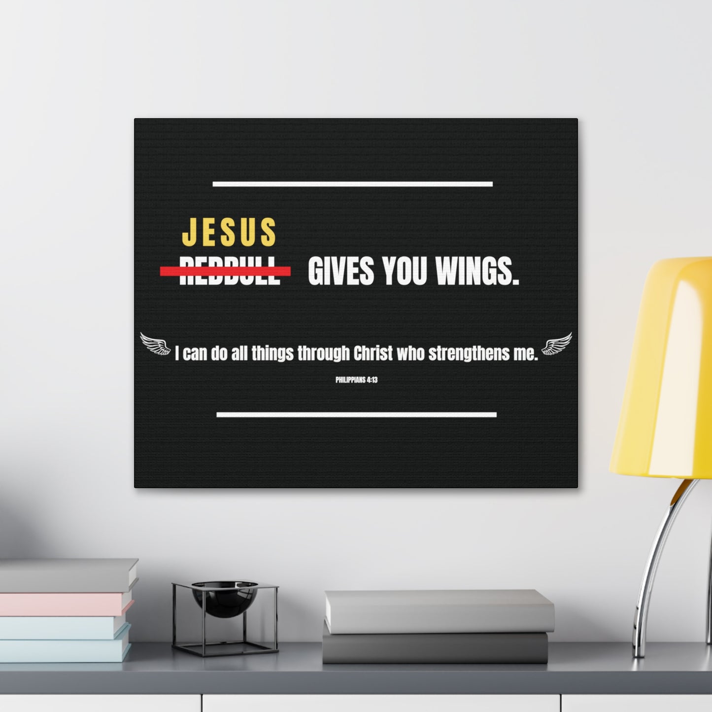 Jesus Gives You Wings Canvas