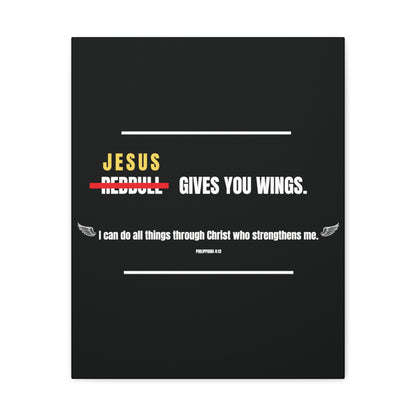 Jesus Gives You Wings Canvas