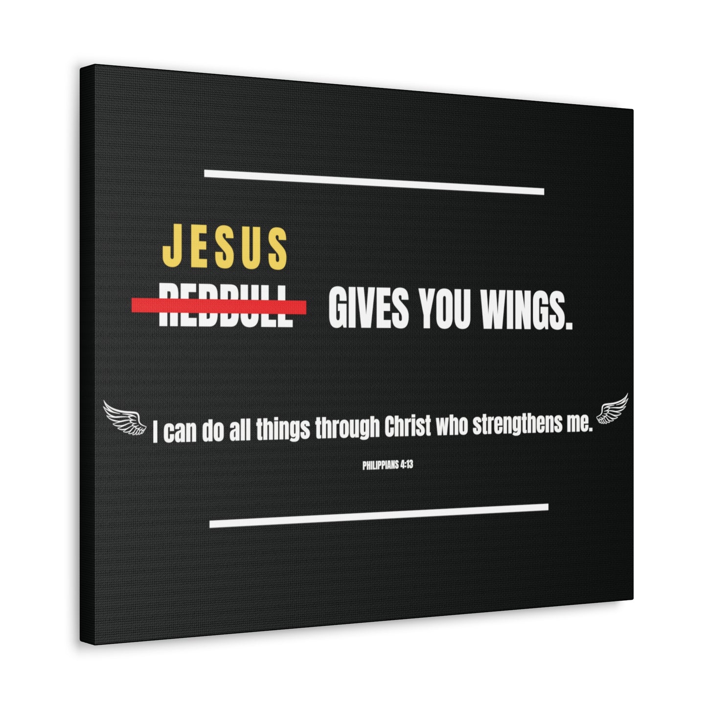 Jesus Gives You Wings Canvas