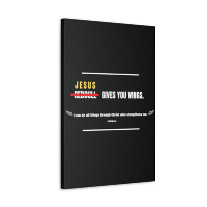 Jesus Gives You Wings Canvas