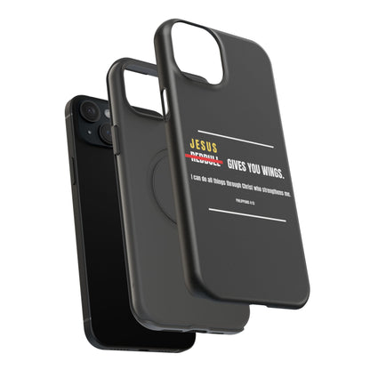 Jesus Gives You Wings Phone Case – Philippians 4:13