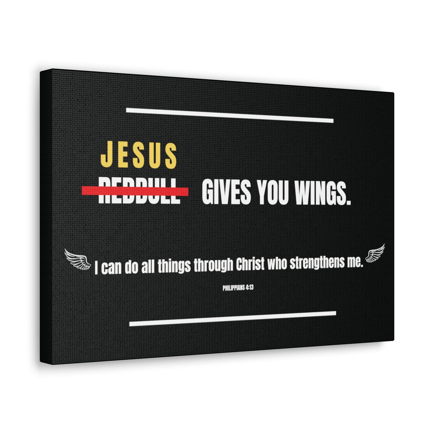 Jesus Gives You Wings Canvas