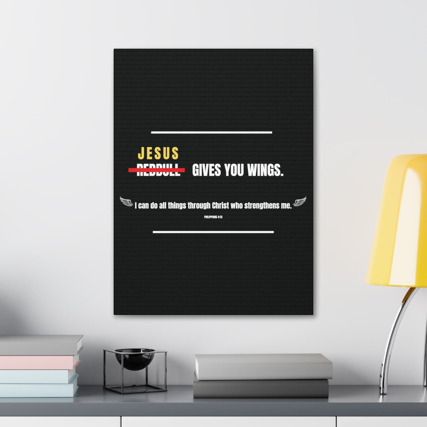 Jesus Gives You Wings Canvas