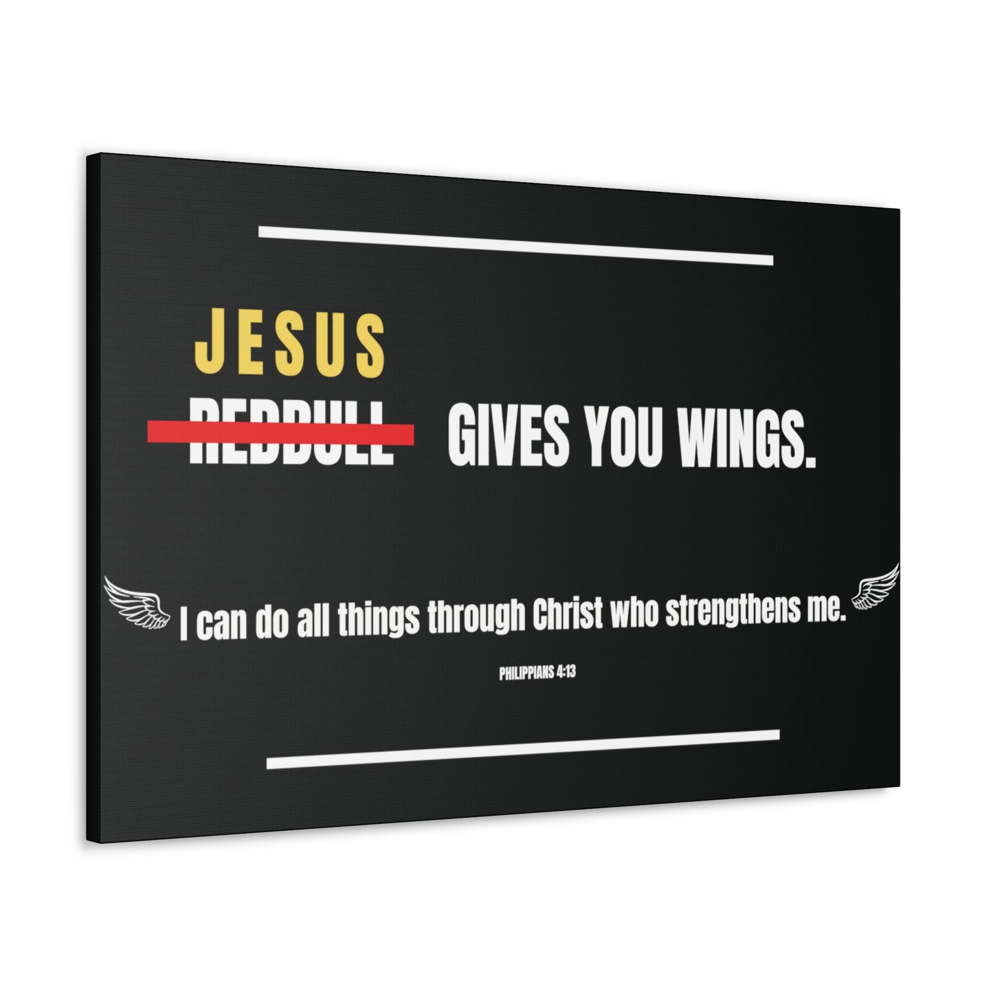 Jesus Gives You Wings Canvas