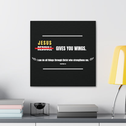 Jesus Gives You Wings Canvas