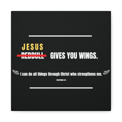 Jesus Gives You Wings Canvas