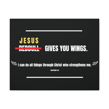 Jesus Gives You Wings Canvas