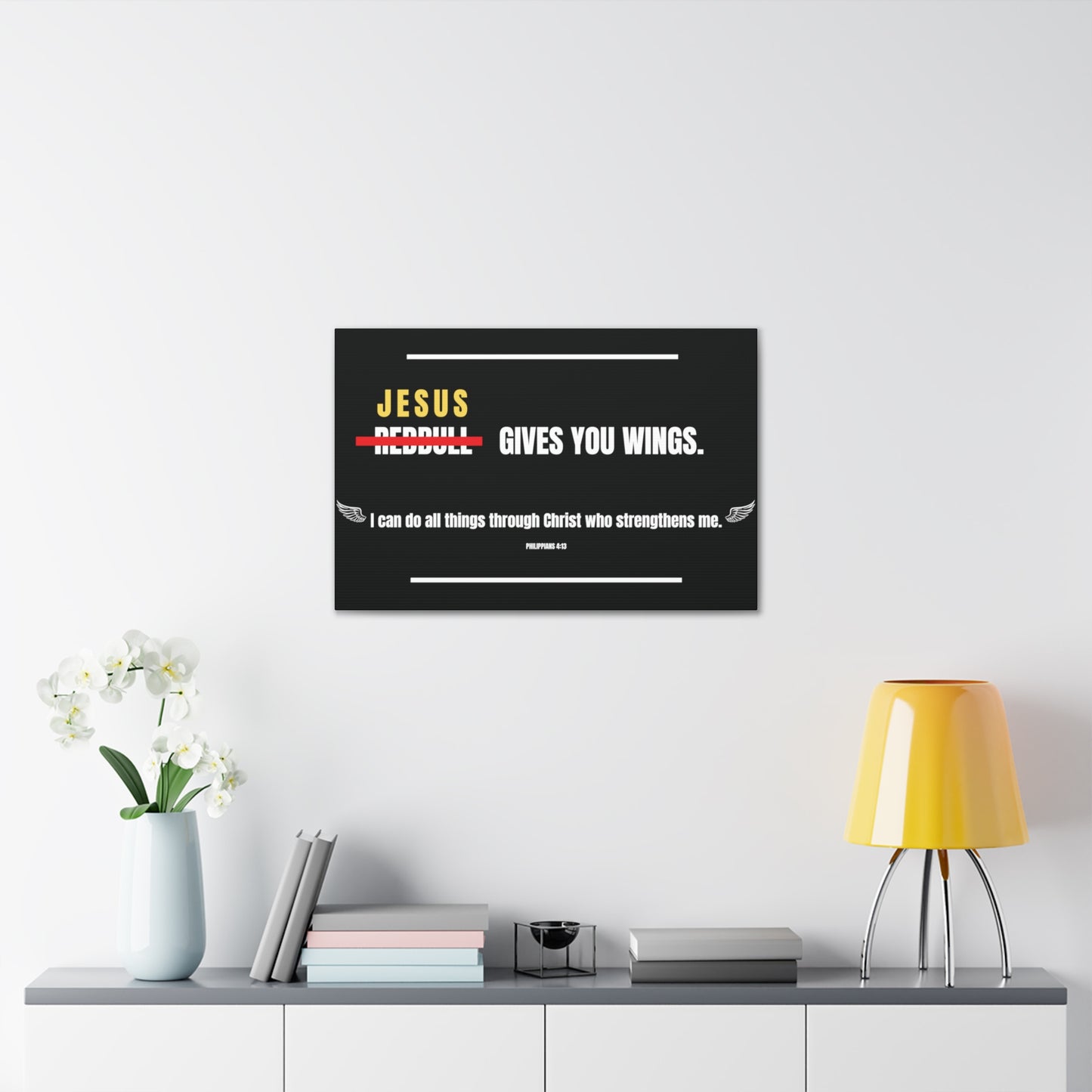 Jesus Gives You Wings Canvas