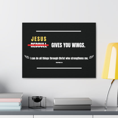 Jesus Gives You Wings Canvas