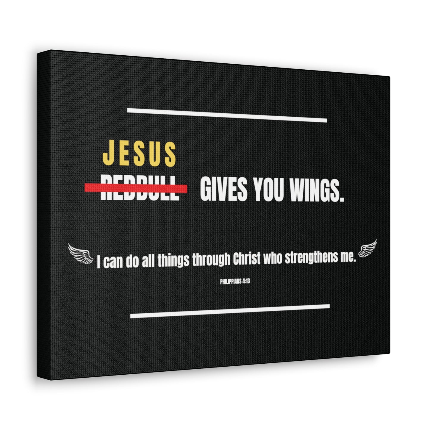 Jesus Gives You Wings Canvas