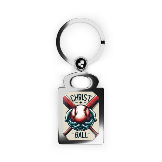 Christ + Ball Swivel Keyring