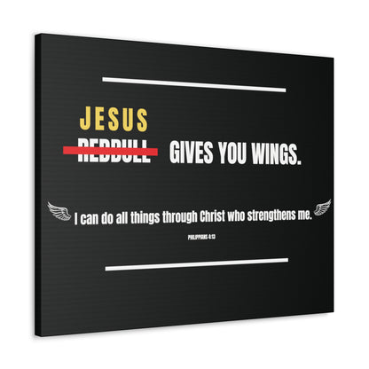 Jesus Gives You Wings Canvas