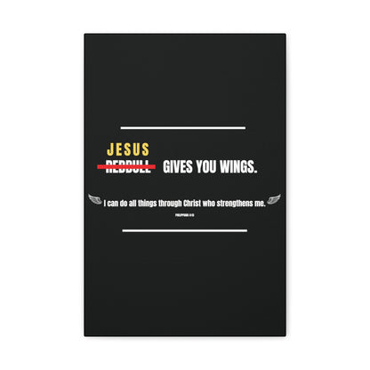 Jesus Gives You Wings Canvas