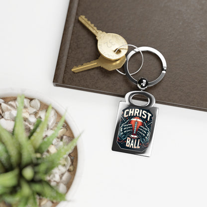 Christ + Ball Swivel Keyring