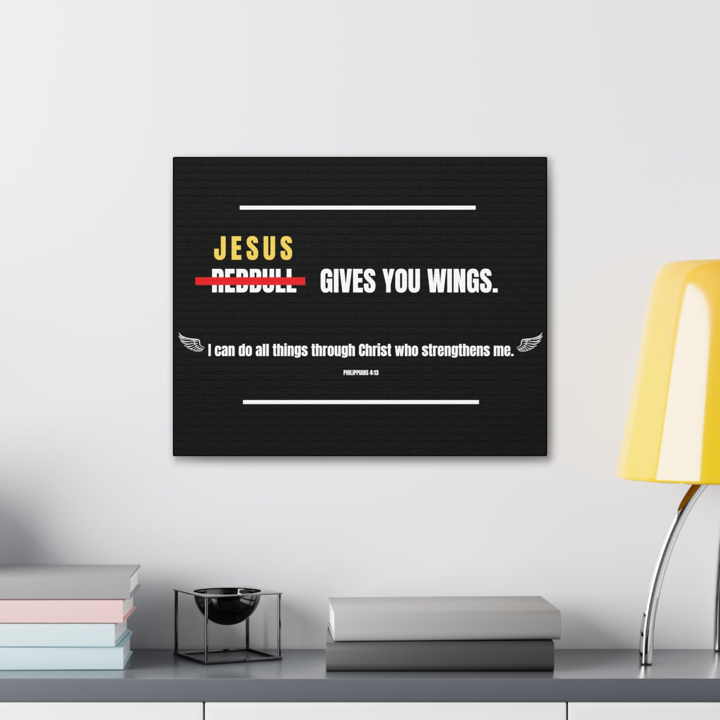 Jesus Gives You Wings Canvas