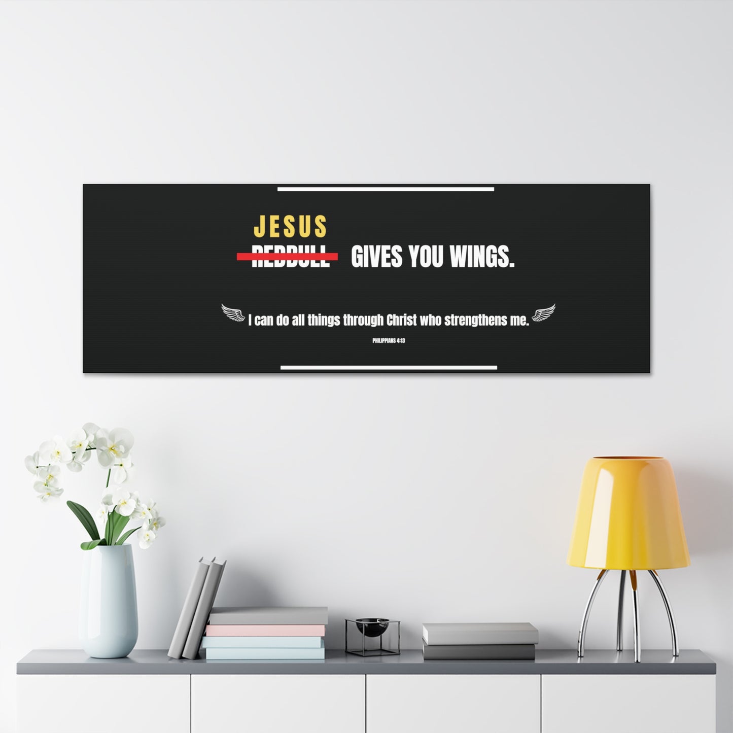 Jesus Gives You Wings Canvas