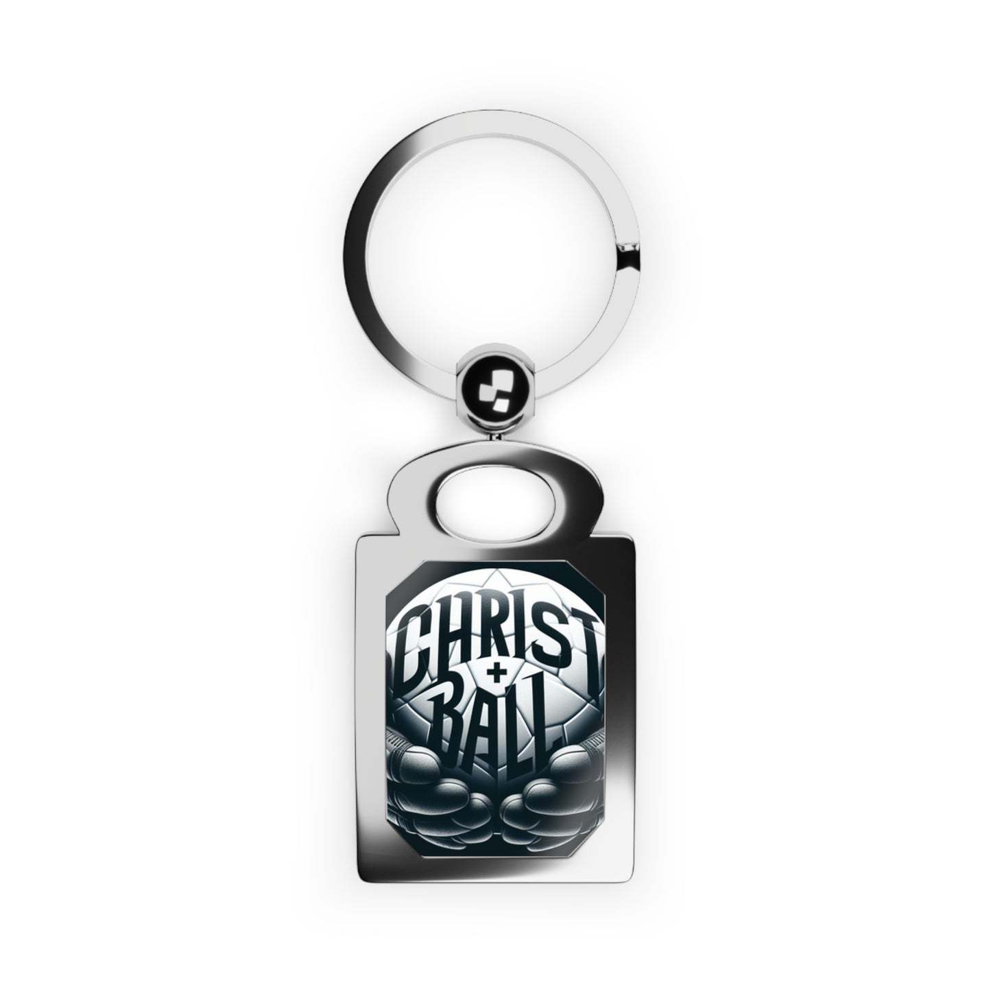 Christ + Ball Swivel Keyring