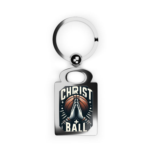 Christ + Ball Swivel Keyring