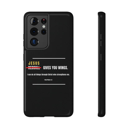 Jesus Gives You Wings Phone Case – Philippians 4:13