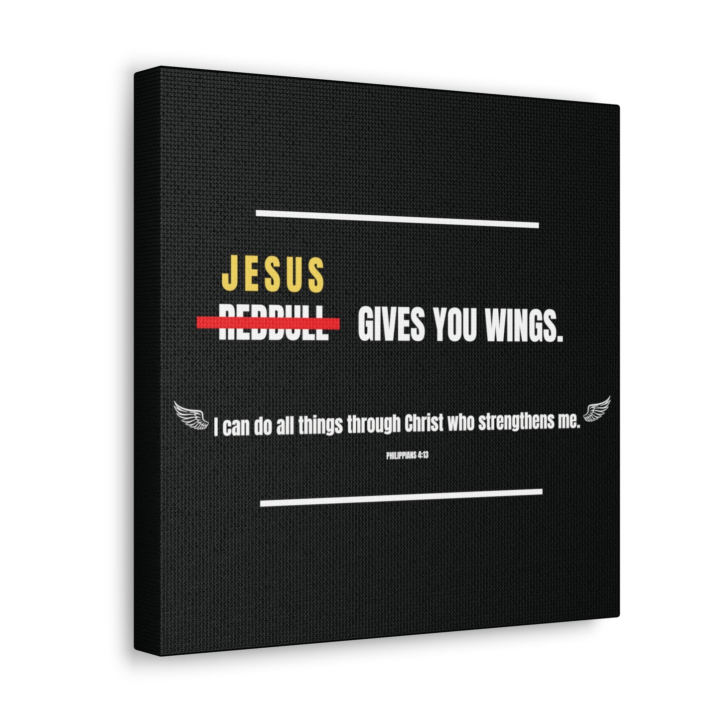 Jesus Gives You Wings Canvas