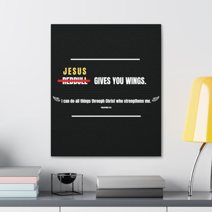 Jesus Gives You Wings Canvas